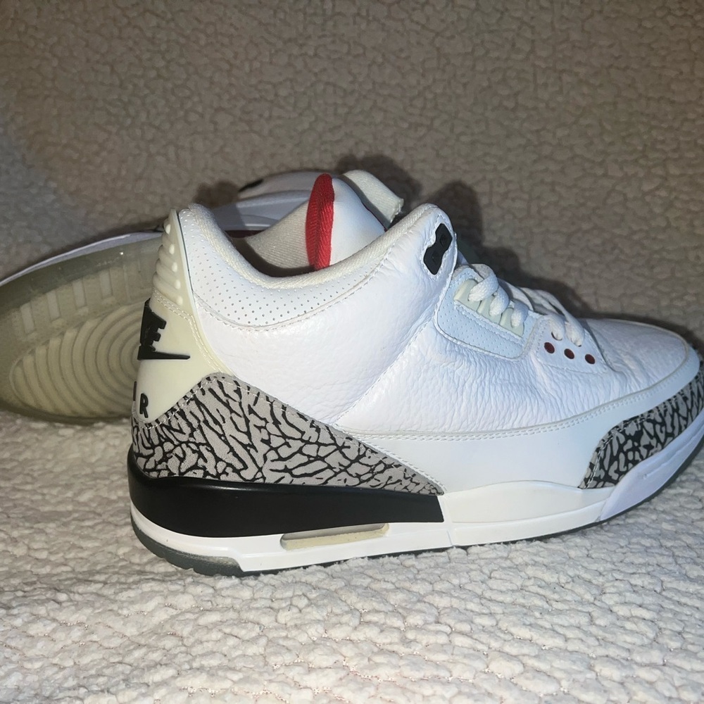 Jordan 3 Retro Free Throw Line White Cement Size 11.5 Men's